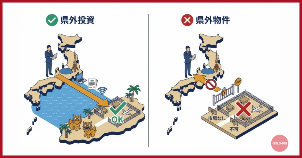 よくある勘違い「県外投資」と「県外物件」の違い