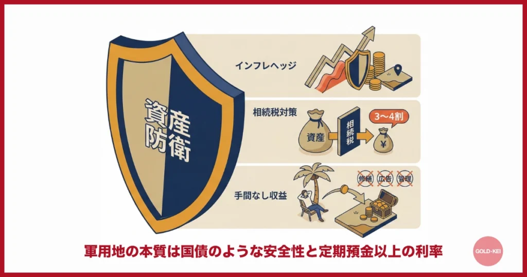 利回りではなく「資産防衛」としての価値