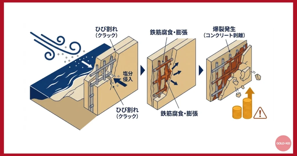 塩害リスクの解説図