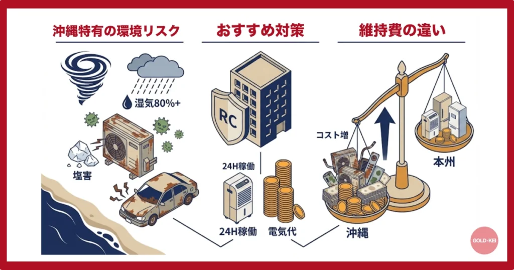 沖縄特有の塩害リスク