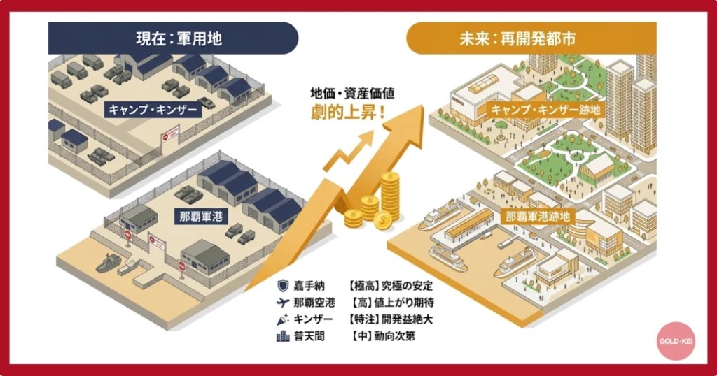 軍用地の再開発後を表したイラスト