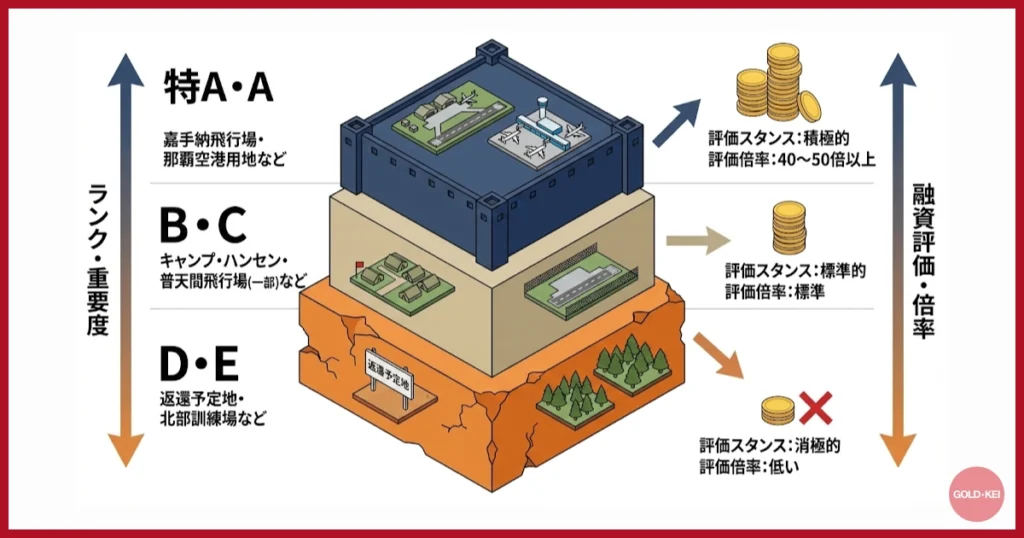 施設ランク（特A〜E）で評価額はどう変わる？