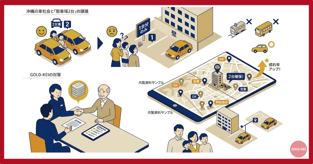 駐車場を2台分確保することが大切