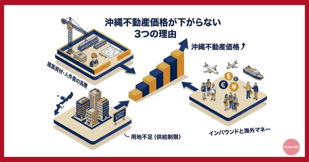 沖縄の不動産価格が下がらない3つの理由