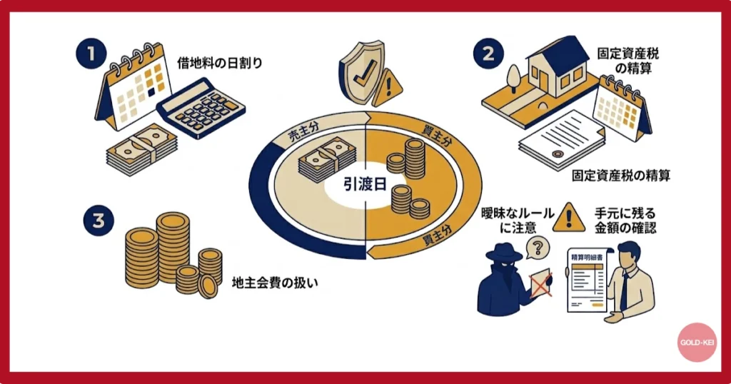 借地料の「日割り精算」で揉めないための確認事項