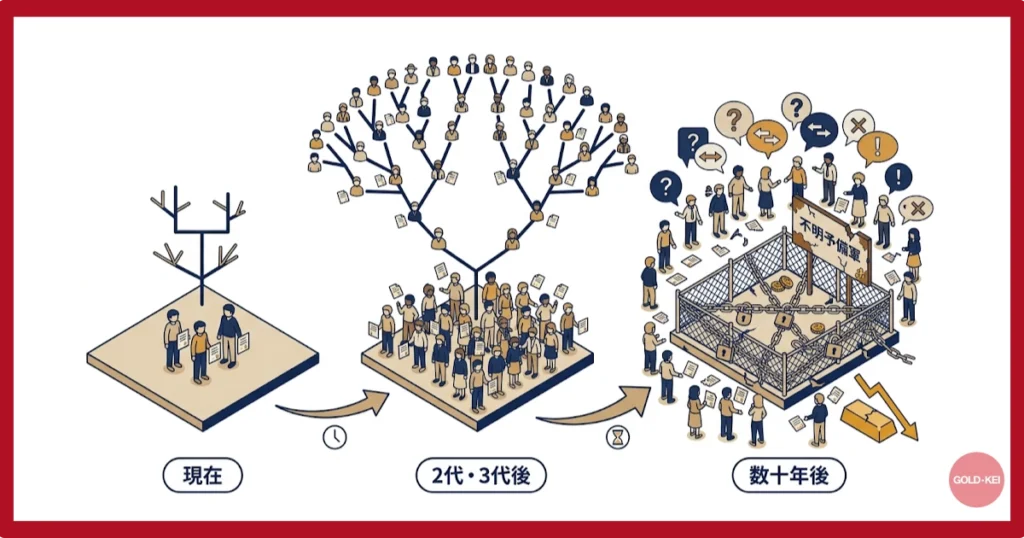 「権利者の増殖」による将来の紛争リスク