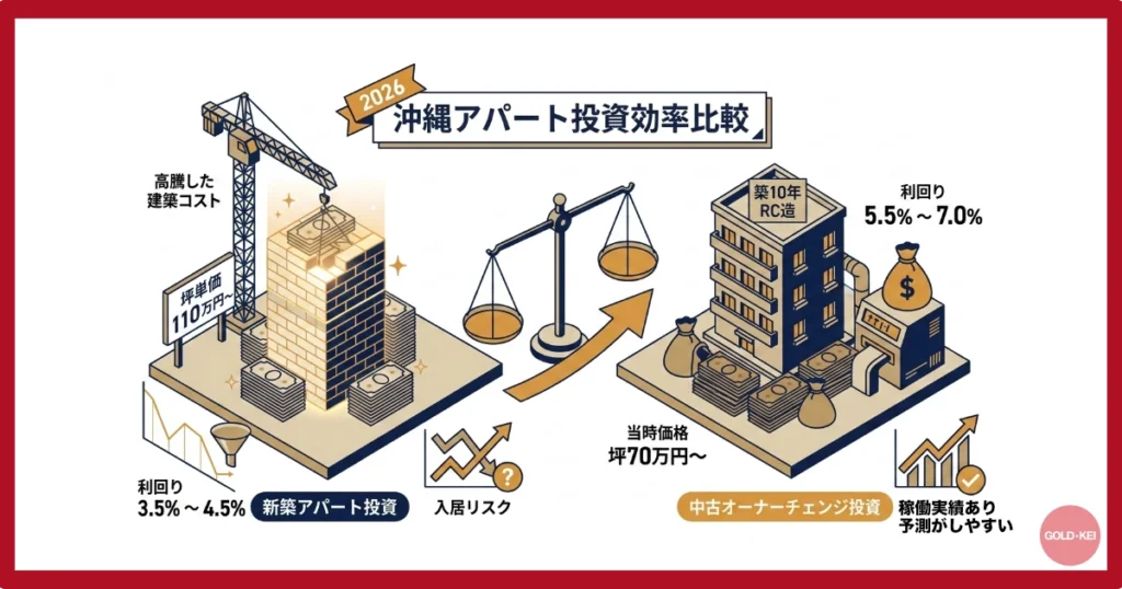 新築アパートとオーナーチェンジ物件の違い