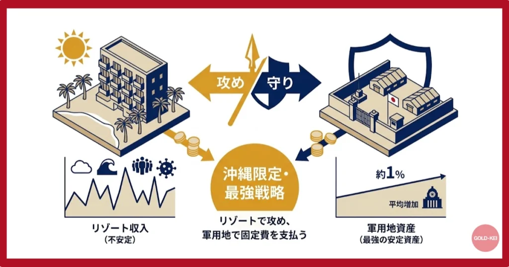 変動の激しいリゾート収入を補完する「最強の安定資産」