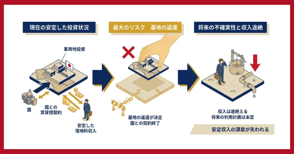 基地返還のリスク