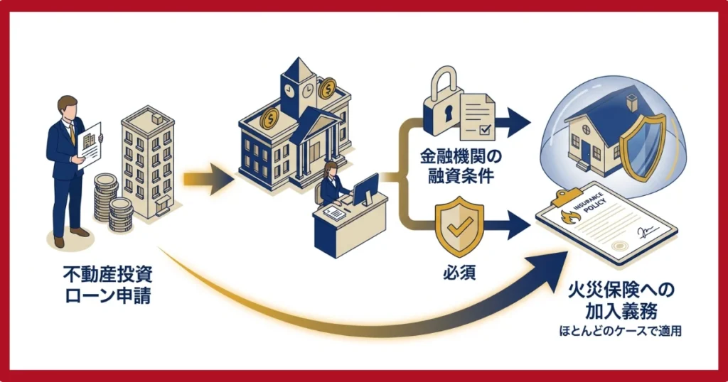 火災保険への加入が求められる