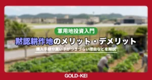 黙認耕作地について解説