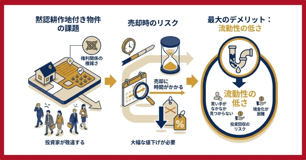 黙認耕作地は流動性が低い