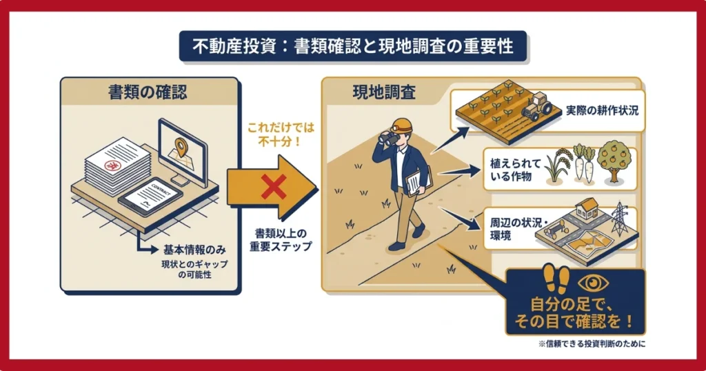 黙認耕作地は現地調査が大切