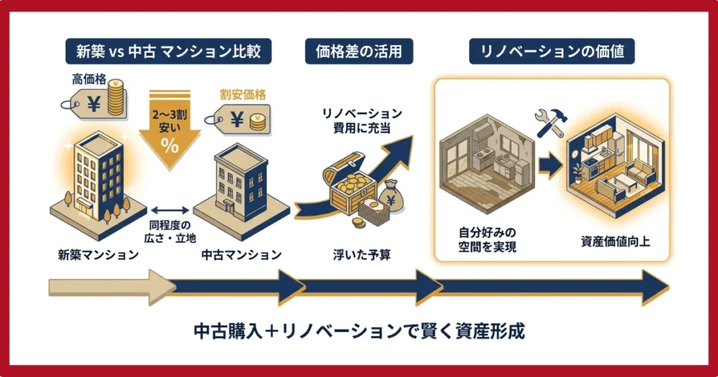 中古マンションをリノベーションするメリット
