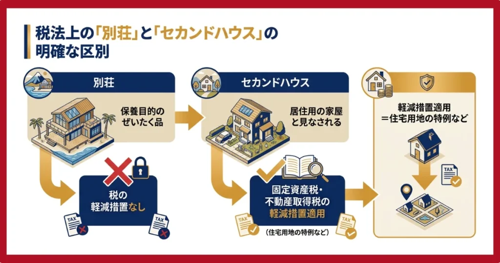 別荘とセカンドハウスの違い