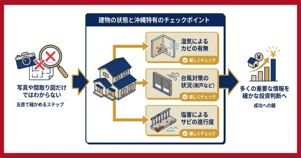現地での物件内覧と周辺環境の確認